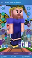 QB9 3D Skin Editor für Minecra Plakat