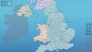 UK Map Quiz Affiche