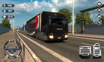 Heavy Truck Driver Transport Cargo 3D 海报