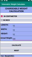 Volumetric Weight Calculator capture d'écran 1