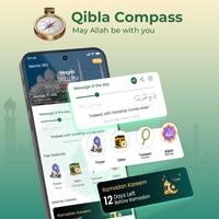 Qibla Compass Direction App постер