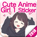 Cute Anime Girl 1 Sticker Packs For WhatsApp APK