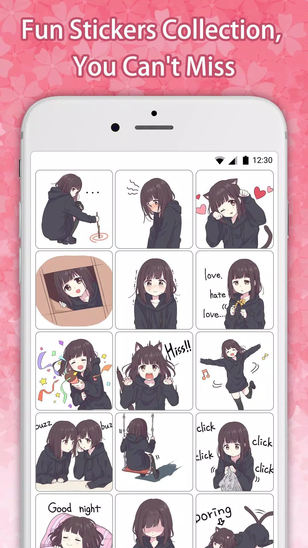 Tải xuống APK Cute Anime Girl 2 - Sticker Packs For WhatsApp cho ...