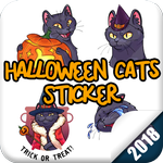 WAStickerApps - Halloween Cats Sticker APK