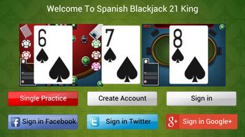 Spanish BlackJack 21 King poster