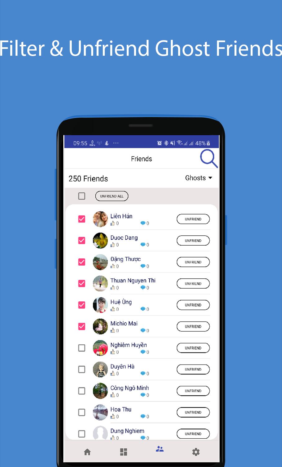 Friends Filter & Analytics for Facebook - BAMIBOOK for Android - APK  Download