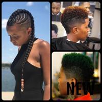 Black Girl Hairstyles Fade Affiche