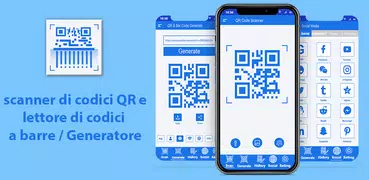 Scanner di codici QR e lettore / generatore di