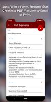 Resume Star - PDF Resume Build syot layar 3