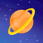 Tata Surya 3D Matahari Planet ikon