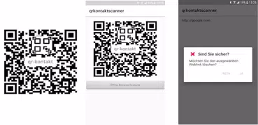 QR Code Scanner für URL oder Visitenkarte