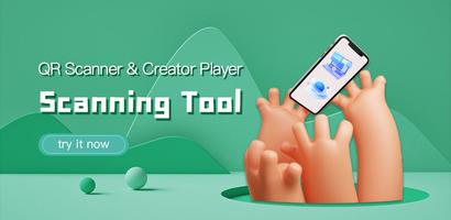 QR Scanner & Creator Player Affiche