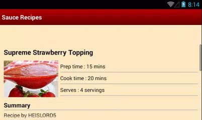 Descargar APK de Sauce Recipes Free