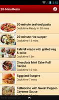 20 Minutes Meals Recipes Affiche