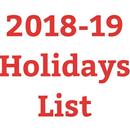 2018-2019 Indian Holiday Lists APK