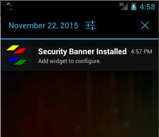 Security Banner Widget ảnh chụp màn hình 1