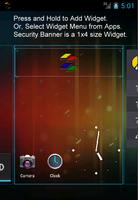 Security Banner Widget capture d'écran 2