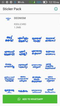 DEONISM - Malayalam Stickers for WhatsApp for Android