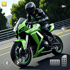 jogo de moto simulador 3d ícone