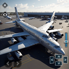 Simulador de vuelo avión real icono