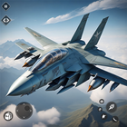 Modern combat jet warplanes icon