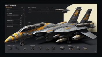 Kampfflugzeuge Spiele Plakat
