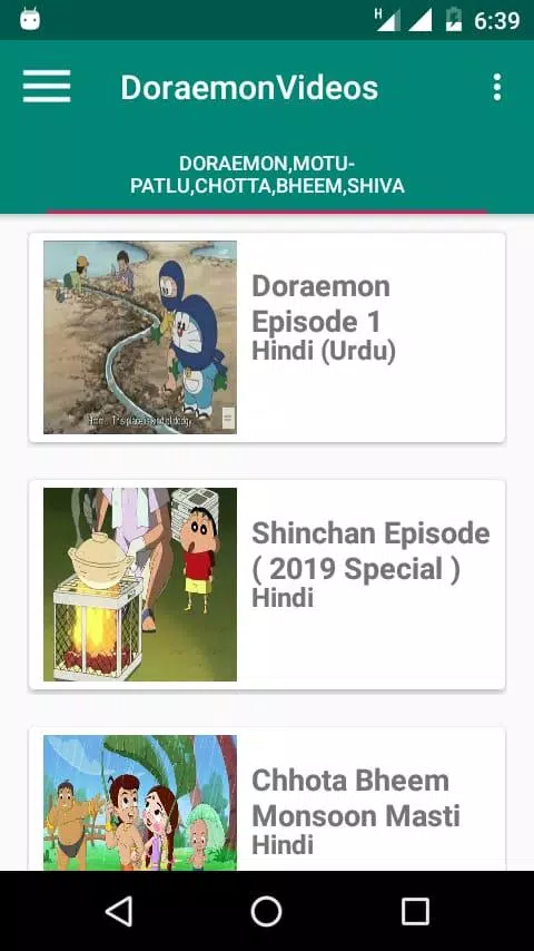 Hindi Cartoons -Doraemon,Motu Patlu,Shinchan,Shiva APK for Android Download