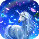 Unicorn Live Wallpaper Glitter APK