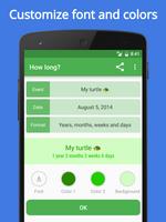 How Long Widget - Time Counter ảnh chụp màn hình 1
