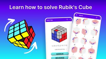 Rubik's Cube Solver Algs 3x3 Affiche