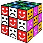 Emoji Cube Puzzle 3D icône