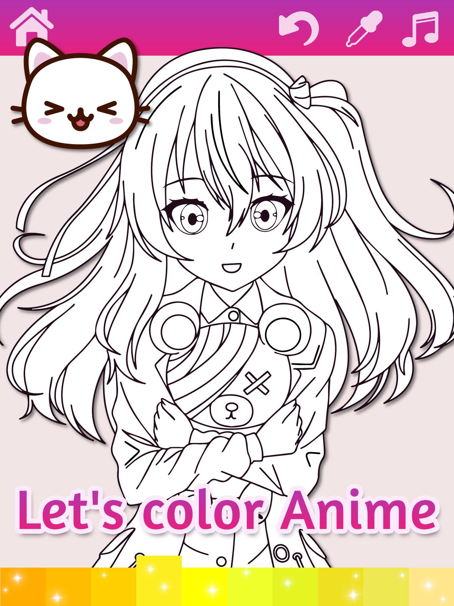 Download Anime Chibi Kawaii Girl Gacha Life Coloring Pages