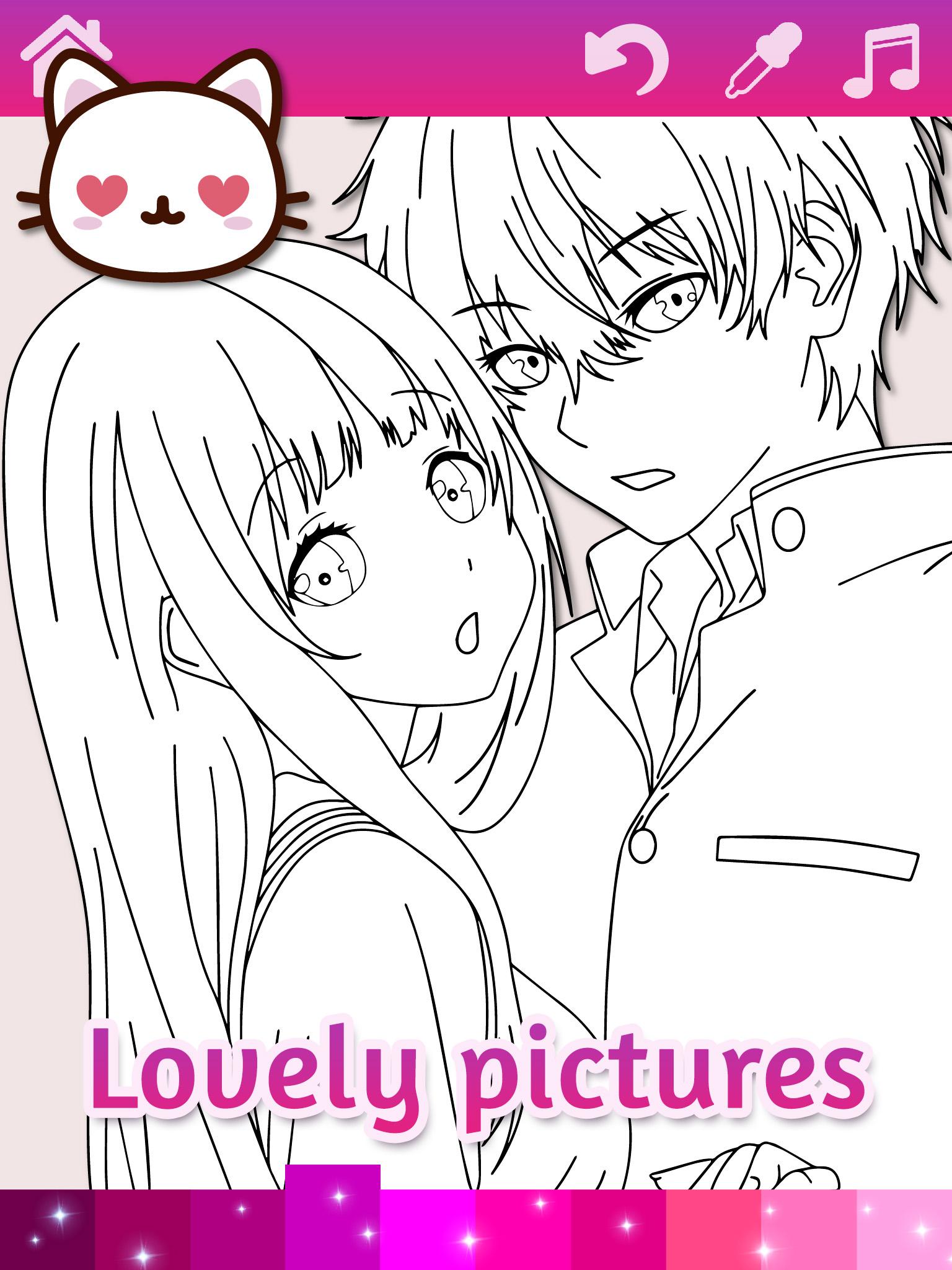 Anime Manga Coloring Pages with Animated Effects APK 4.5 for Android