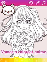 Dibujos para colorear anime ma Poster