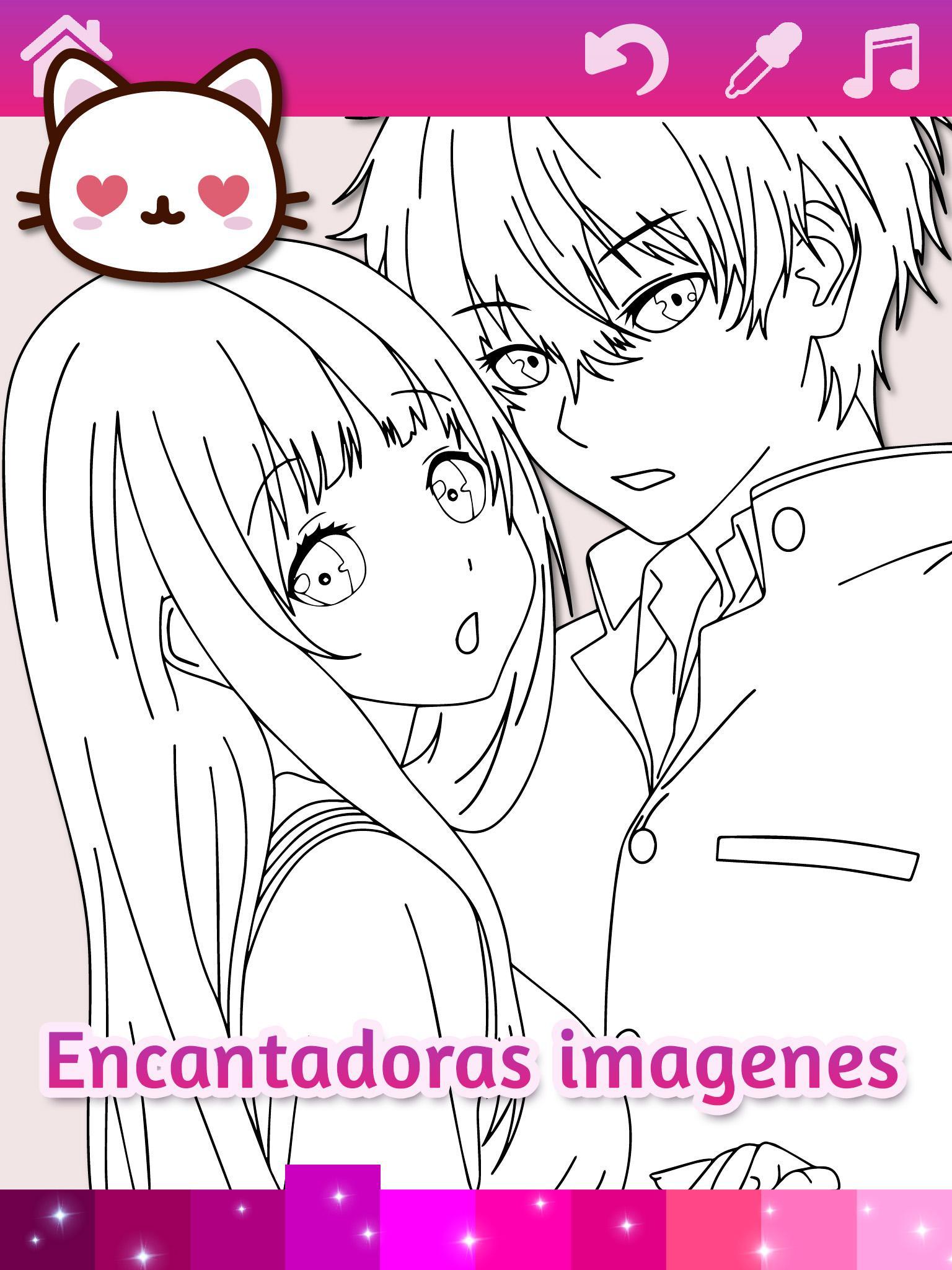 Dibujos Para Colorear Anime Manga Efectos Animados For Android Apk Download - imagenes de roblox para colorear chicas