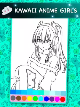 870 Collections Kawaii Coloring Pages Anime Best