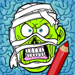Dibujos para colorear zombis c