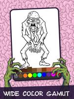 Zombie Coloring Pages with Ani capture d'écran 3