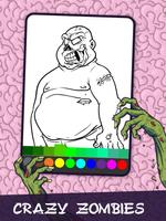 Zombie Coloring Pages with Ani Affiche