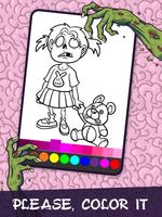 Zombie Coloring Pages with Ani capture d'écran 2