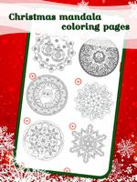 Coloriages Mandala de Noël Affiche