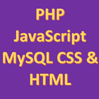 PHP JavaScript MySQL CSS HTML icône