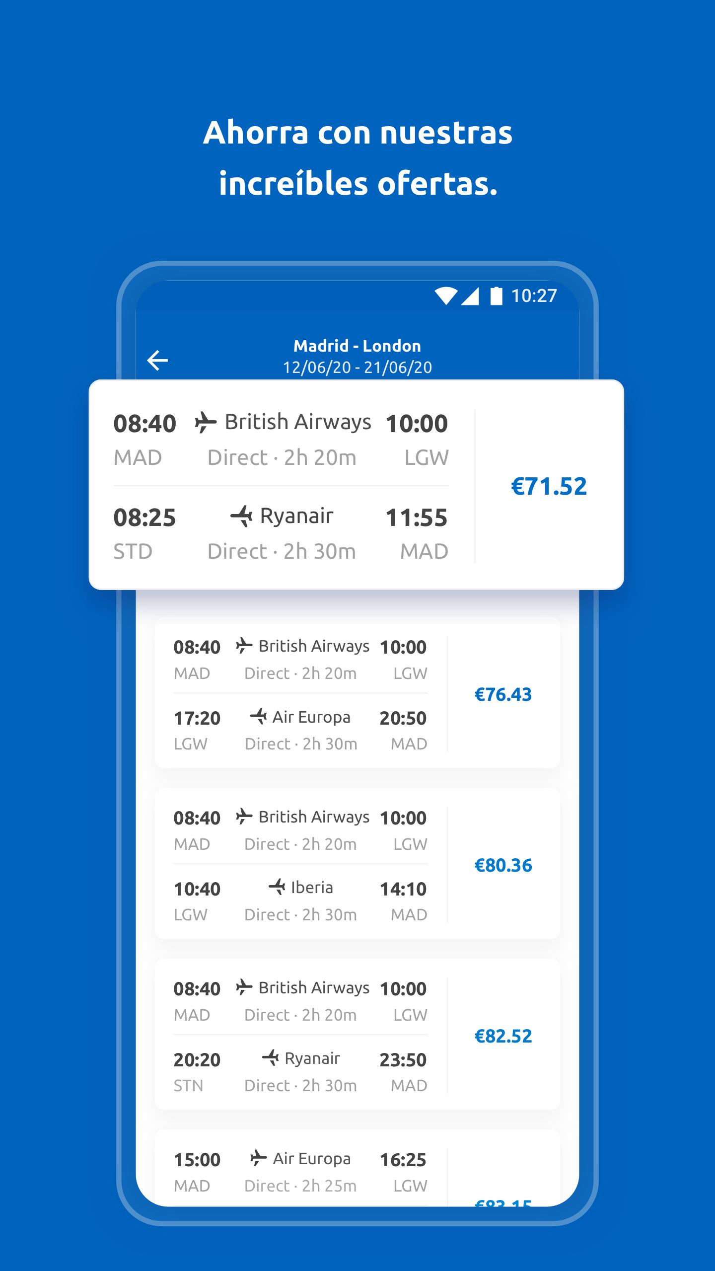 Rumbo.es - vuelos baratos, hoteles y viajes for Android - APK Download