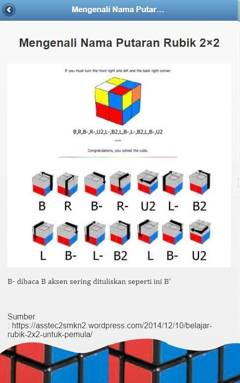 Rumus rubik 2x2