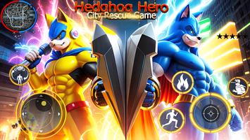 Super Hedgehog Rope Hero الملصق