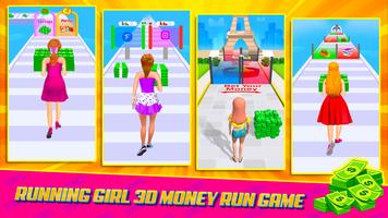 Running Girl 3D Money Run Game screenshot 3