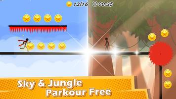 Running Master-Stickman Parkour Simulator تصوير الشاشة 3