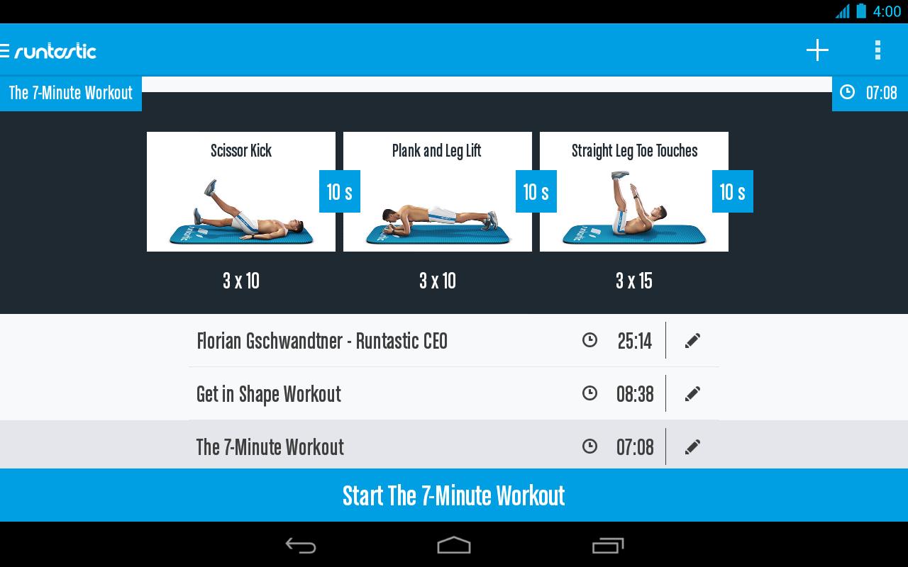 Runtastic Six Pack Abs Workout Abtrainer For Android Apk Download