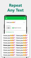 Text Repeater Plakat