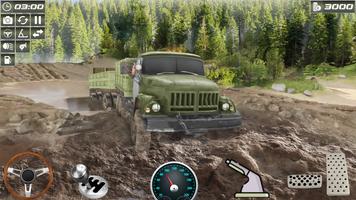 jeux simulateur camion l'armée Affiche